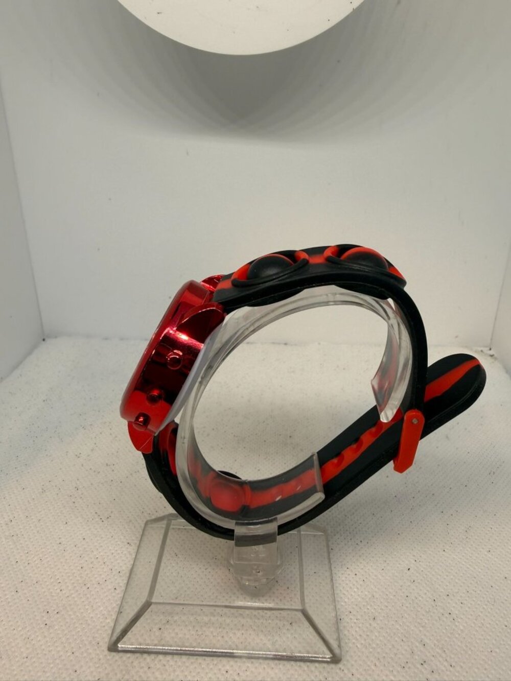 Accutime Marvel Spider-Man Kids Digital LCD Watch Red Black Popper Strap - Picture 4 of 12